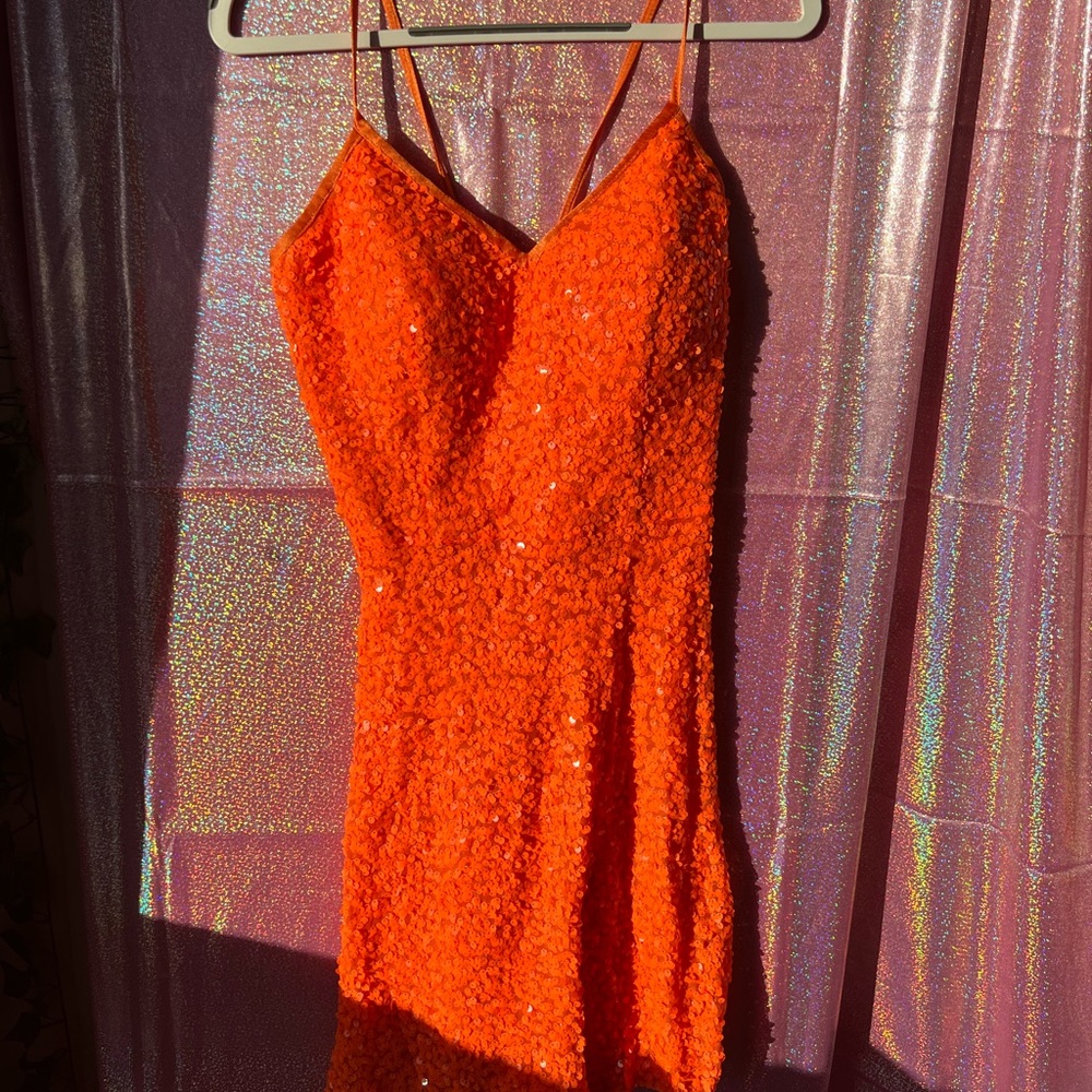 Orange Homecoming Dress